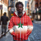 World Football Morocco Custom Zip Hoodie 1994 Away Retro Red Jersey - African Pride