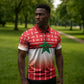 World Football Morocco Custom Zipper Polo Shirt 1994 Away Retro Red Jersey - African Pride