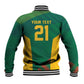 World Football 2026 South Africa Custom Baseball Jacket Tradional Protea Kente Pattern - African Pride