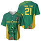 World Football 2026 South Africa Custom Baseball Jersey Tradional Protea Kente Pattern - African Pride
