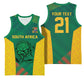 World Football 2026 South Africa Custom Basketball Jersey Tradional Protea Kente Pattern - African Pride