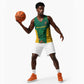 World Football 2026 South Africa Custom Basketball Jersey Tradional Protea Kente Pattern - African Pride