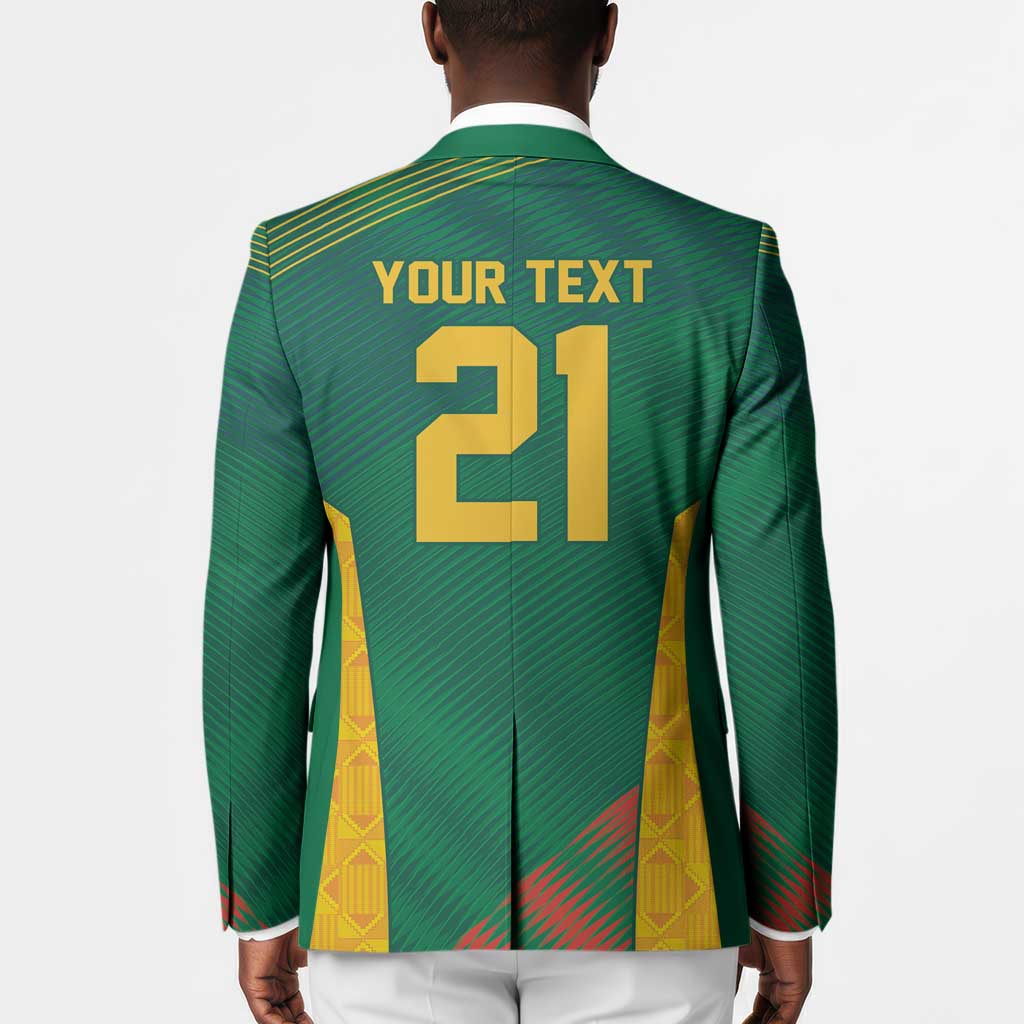 World Football 2026 South Africa Custom Blazer Tradional Protea Kente Pattern - African Pride
