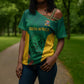 World Football 2026 South Africa Custom Cross Shoulder Shirt Tradional Protea Kente Pattern - African Pride
