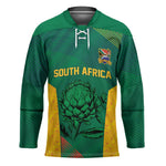 World Football 2026 South Africa Custom Hockey Jersey Tradional Protea Kente Pattern - African Pride