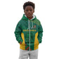 World Football 2026 South Africa Custom Kid Hoodie Tradional Protea Kente Pattern - African Pride