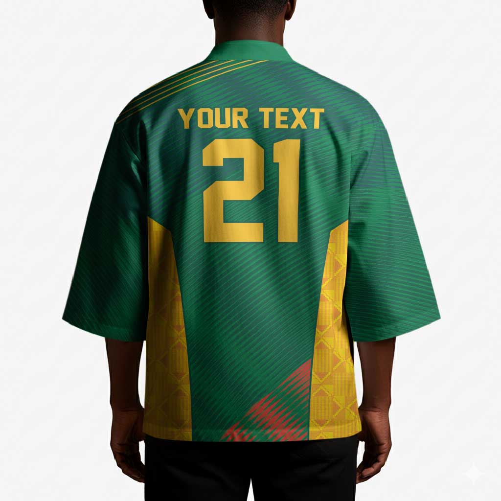 World Football 2026 South Africa Custom Kimono Tradional Protea Kente Pattern - African Pride