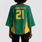 World Football 2026 South Africa Custom Kimono Sleeve Blouse Tradional Protea Kente Pattern - African Pride