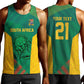 World Football 2026 South Africa Custom Men Tank Top Tradional Protea Kente Pattern - African Pride