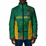 World Football 2026 South Africa Custom Padded Jacket Tradional Protea Kente Pattern - African Pride