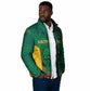 World Football 2026 South Africa Custom Padded Jacket Tradional Protea Kente Pattern - African Pride
