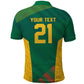 World Football 2026 South Africa Custom Polo Shirt Tradional Protea Kente Pattern - African Pride