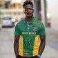 World Football 2026 South Africa Custom Polo Shirt Tradional Protea Kente Pattern - African Pride