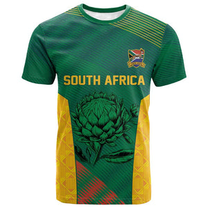 World Football 2026 South Africa Custom T shirt Tradional Protea Kente Pattern - African Pride