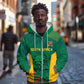 World Football 2026 South Africa Custom Zip Hoodie Tradional Protea Kente Pattern - African Pride