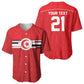 World Football 2026 Tunisia Custom Baseball Jersey Traditional Islamic Motif - African Pride