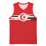 World Football 2026 Tunisia Custom Basketball Jersey Traditional Islamic Motif - African Pride