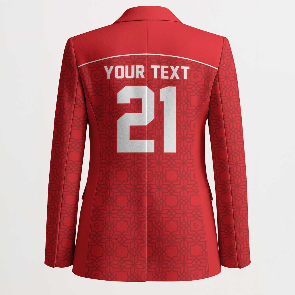 World Football 2026 Tunisia Custom Blazer Traditional Islamic Motif - African Pride