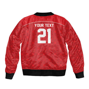 World Football 2026 Tunisia Custom Bomber Jacket Traditional Islamic Motif - African Pride