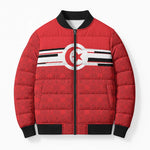 World Football 2026 Tunisia Custom Bomber Puffer Jacket Traditional Islamic Motif - African Pride