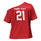 World Football 2026 Tunisia Custom Cross Shoulder Shirt Traditional Islamic Motif - African Pride