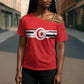 World Football 2026 Tunisia Custom Cross Shoulder Shirt Traditional Islamic Motif - African Pride