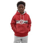 World Football 2026 Tunisia Custom Kid Hoodie Traditional Islamic Motif - African Pride