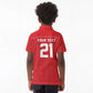 World Football 2026 Tunisia Custom Kid Polo Shirt Traditional Islamic Motif - African Pride
