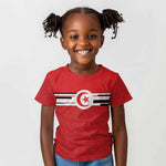 World Football 2026 Tunisia Custom Kid T shirt Traditional Islamic Motif - African Pride