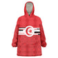 World Football 2026 Tunisia Custom Kid Wearable Blanket Hoodie Traditional Islamic Motif - African Pride