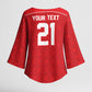 World Football 2026 Tunisia Custom Kimono Sleeve Blouse Traditional Islamic Motif - African Pride