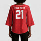 World Football 2026 Tunisia Custom Kimono Sleeve Blouse Traditional Islamic Motif - African Pride