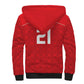 World Football 2026 Tunisia Custom Sherpa Hoodie Traditional Islamic Motif - African Pride