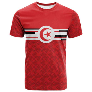 World Football 2026 Tunisia Custom T shirt Traditional Islamic Motif - African Pride