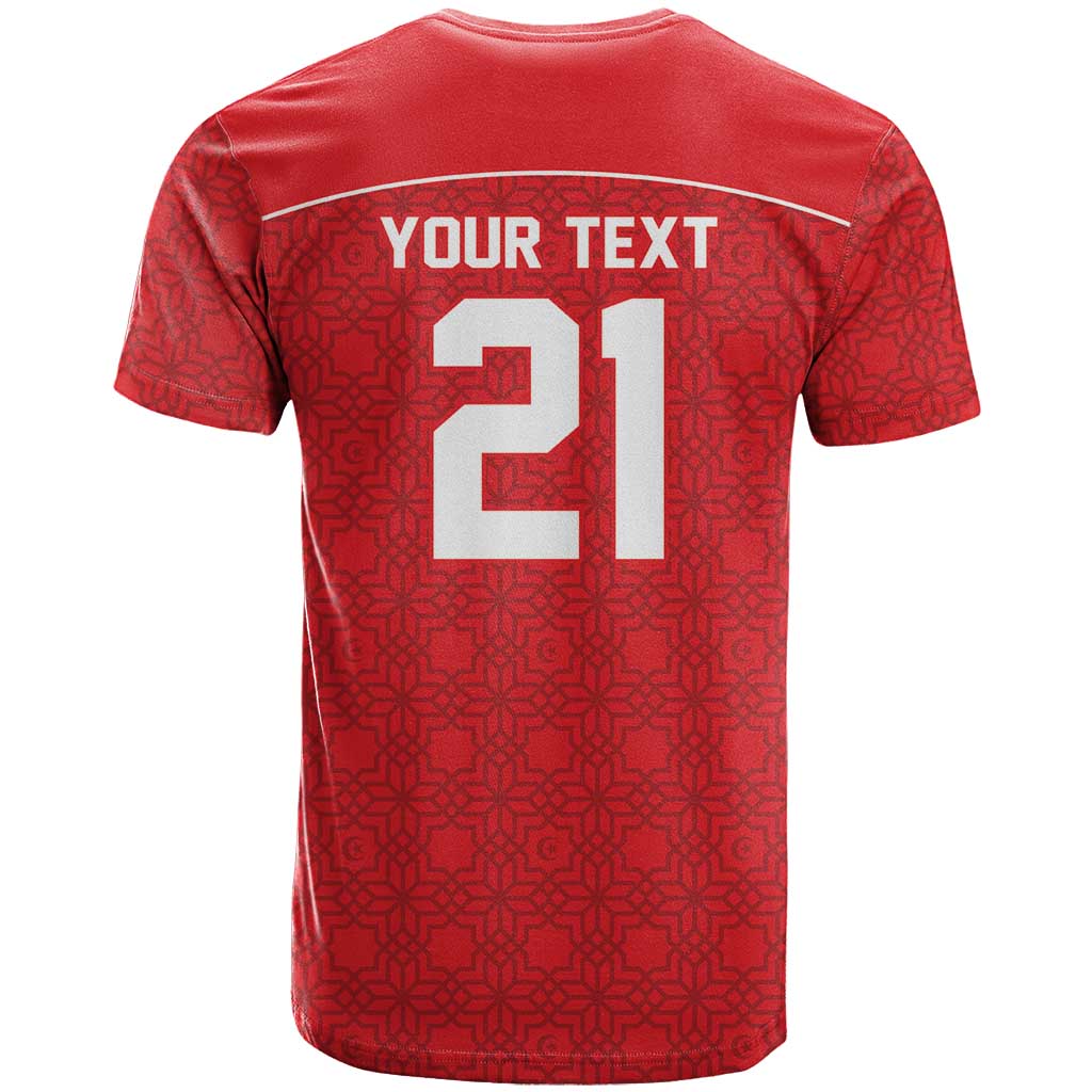 World Football 2026 Tunisia Custom T shirt Traditional Islamic Motif - African Pride