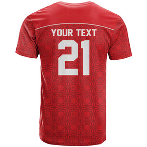 World Football 2026 Tunisia Custom T shirt Traditional Islamic Motif - African Pride