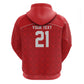 World Football 2026 Tunisia Custom Zip Hoodie Traditional Islamic Motif - African Pride