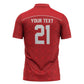 World Football 2026 Tunisia Custom Zipper Polo Shirt Traditional Islamic Motif - African Pride