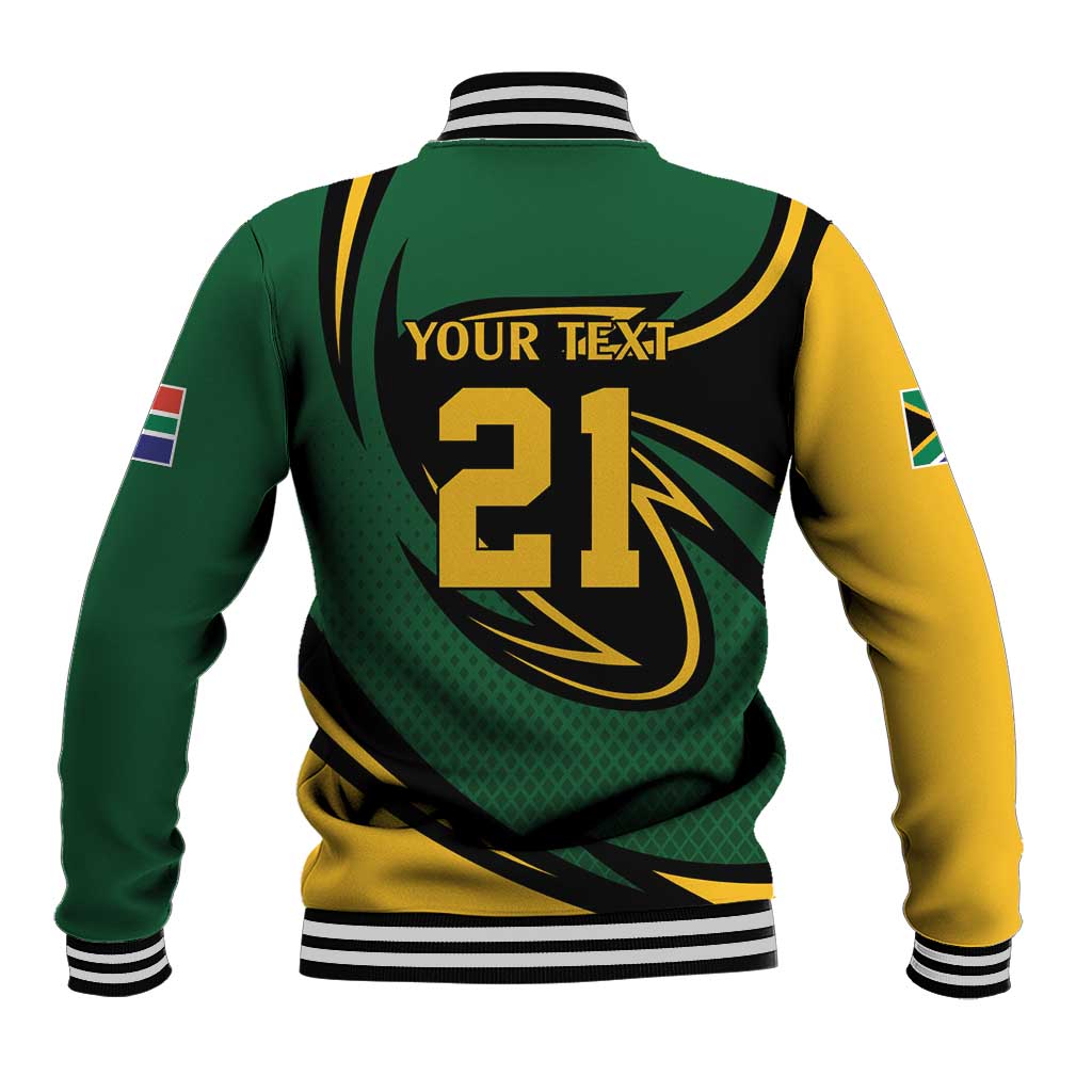 Secretary Bird South Africa Cricket Custom Baseball Jacket Unique Pattern