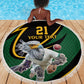 Secretary Bird South Africa Cricket Custom Beach Blanket Unique Pattern
