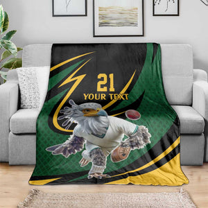 Secretary Bird South Africa Cricket Custom Blanket Unique Pattern