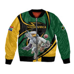Secretary Bird South Africa Cricket Custom Bomber Jacket Unique Pattern