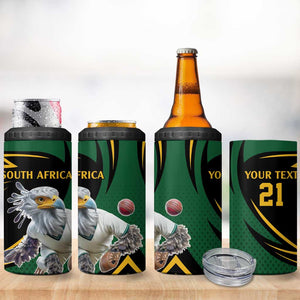 Secretary Bird South Africa Cricket Custom 4 in 1 Can Cooler Tumbler Unique Pattern