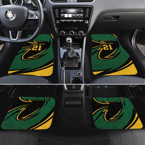 Secretary Bird South Africa Cricket Custom Car Mats Unique Pattern