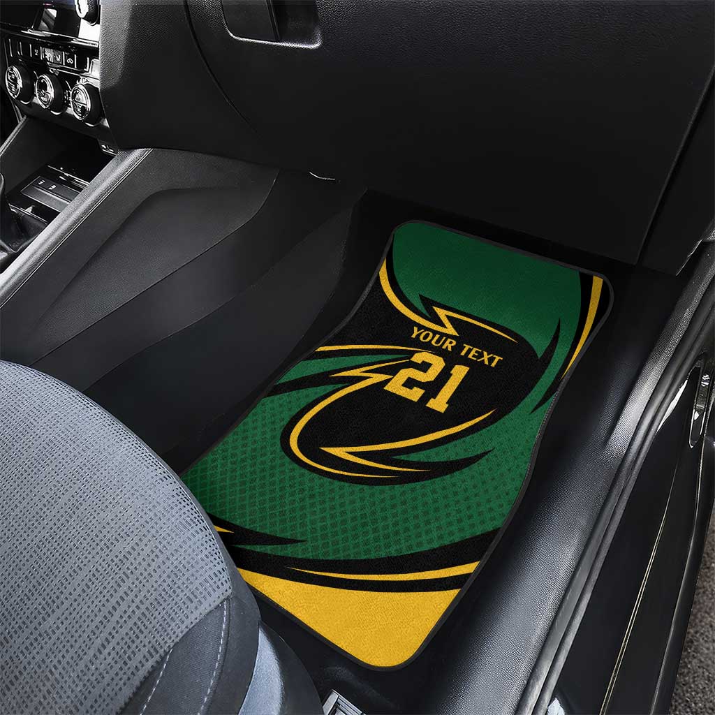 Secretary Bird South Africa Cricket Custom Car Mats Unique Pattern