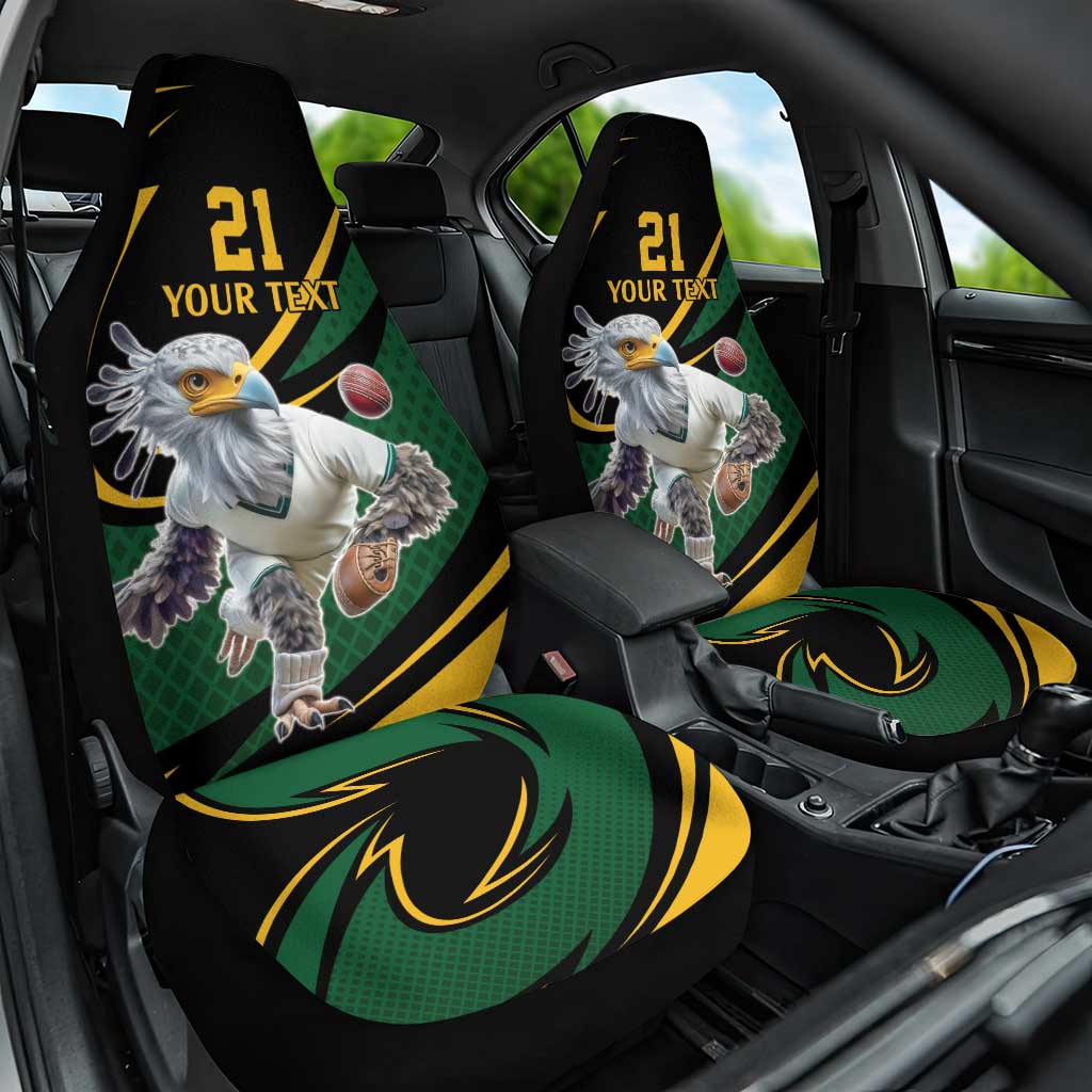 Secretary Bird South Africa Cricket Custom Car Seat Cover Unique Pattern