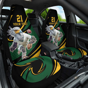 Secretary Bird South Africa Cricket Custom Car Seat Cover Unique Pattern