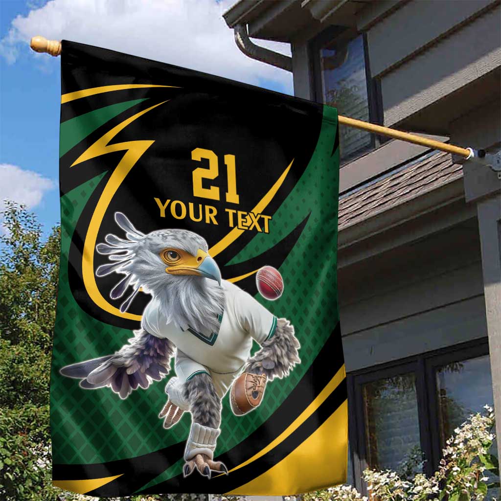 Secretary Bird South Africa Cricket Custom Garden Flag Unique Pattern