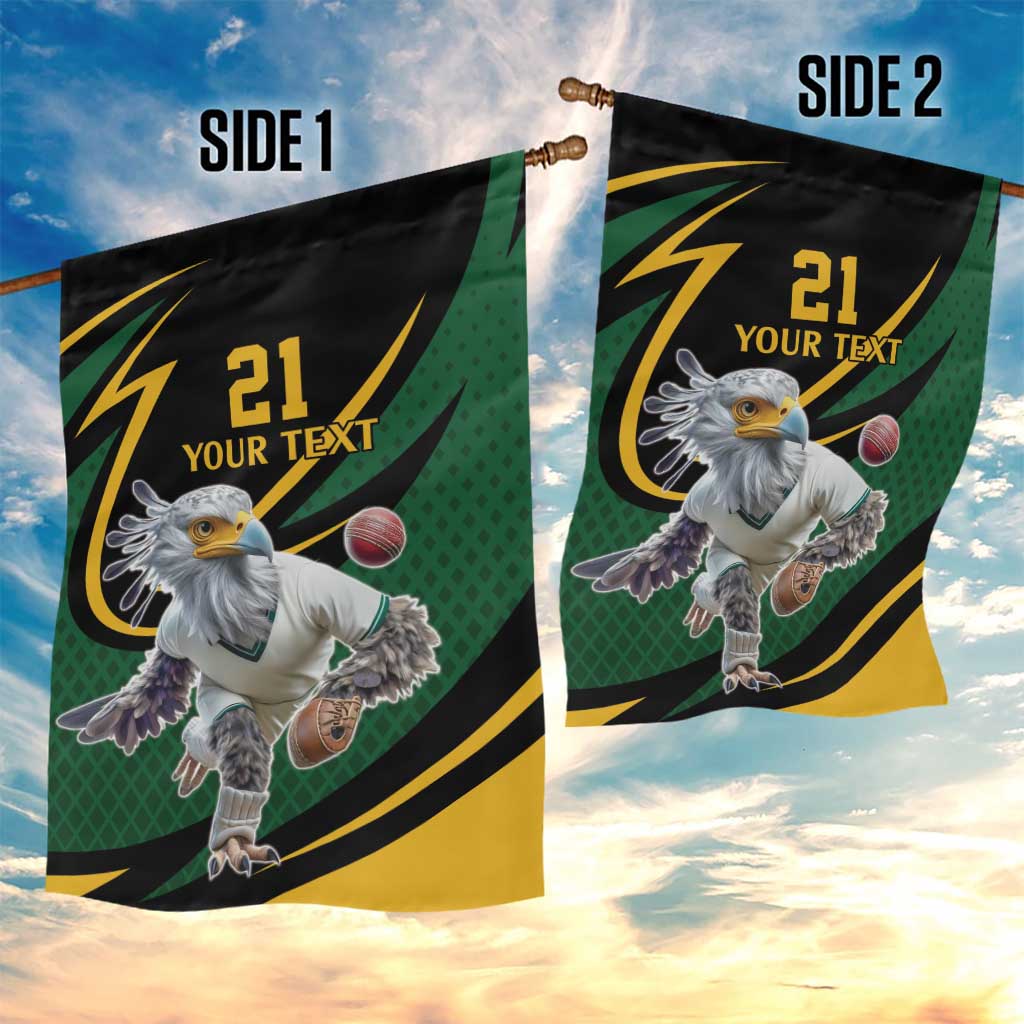 Secretary Bird South Africa Cricket Custom Garden Flag Unique Pattern