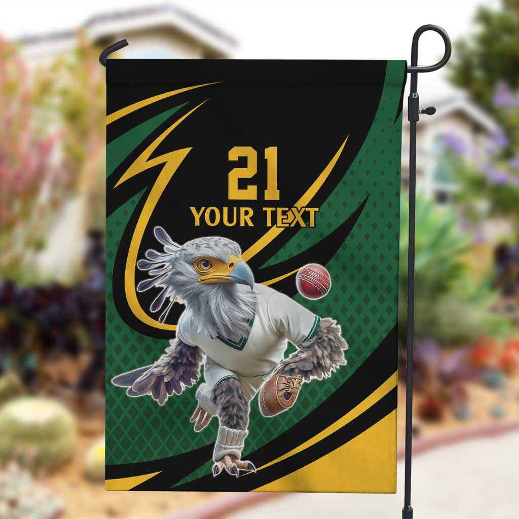 Secretary Bird South Africa Cricket Custom Garden Flag Unique Pattern
